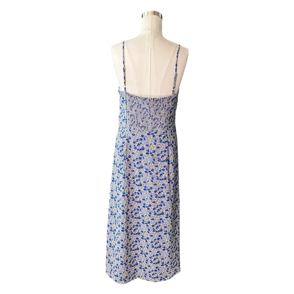SHEIN Ditzy Floral Babydoll Sundress Women's Size M Side Zip Adjustable Straps - Picture 2 of 10